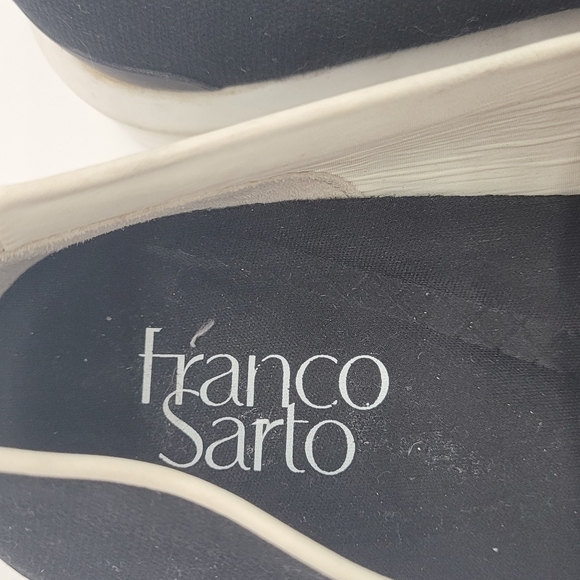 Franco Sarto Womens Black Canvas Maldives Slip-On Sneaker Size 7 - Picture 4 of 11